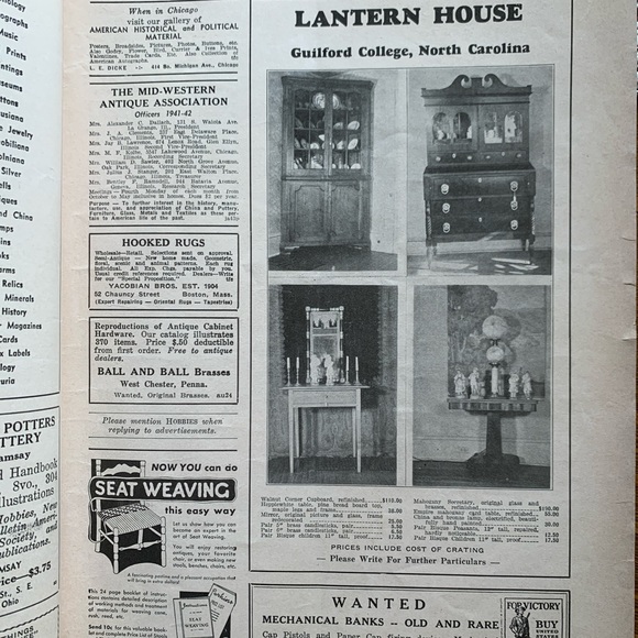 ! Vintage 2 HOBBIES magazines. Nov 1941 & Aug 1942 “The Magazine-for-Collectors” - Picture 13 of 16